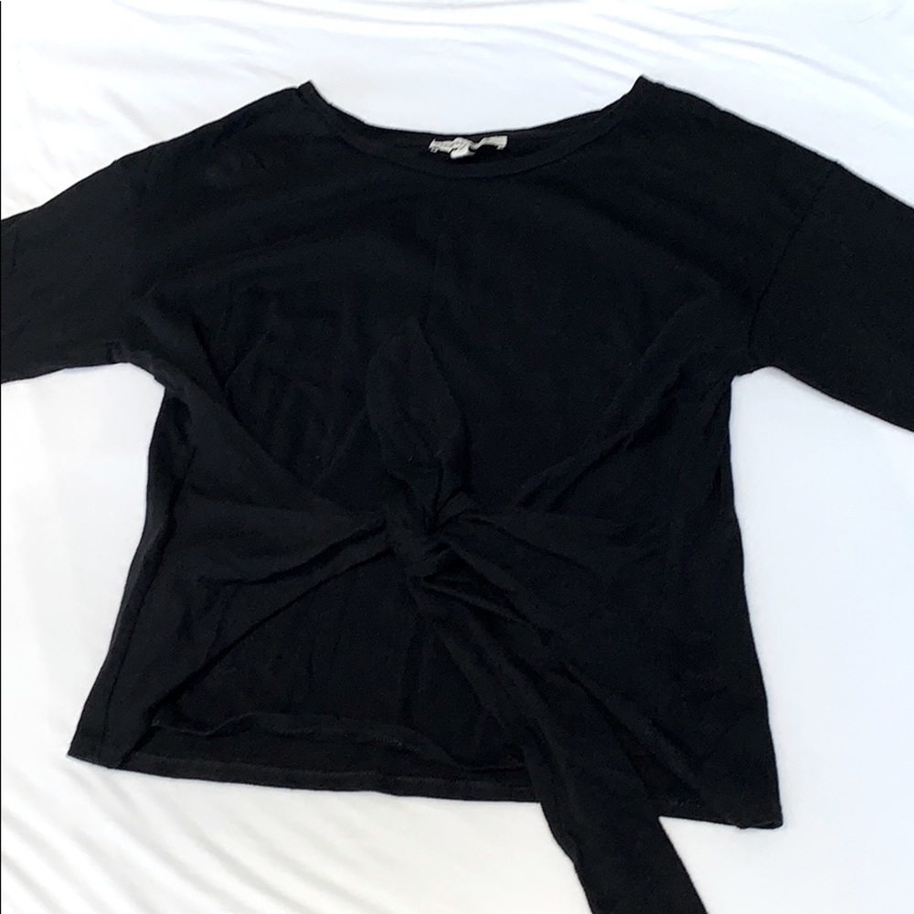 Express small black half sleeve shirt with tie!